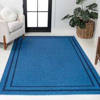 Khmer-Classic 2-stripe Border Washable Area Rug