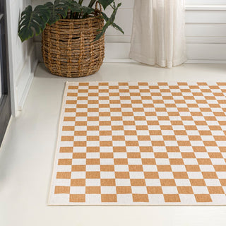 Royale Modern Cottage Checkerboard Washable Area Rug