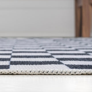 Royale Modern Cottage Checkerboard Washable Area Rug