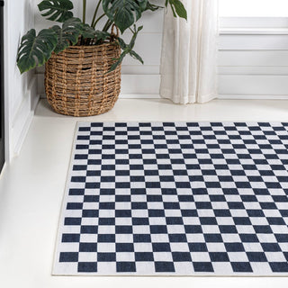 Royale Modern Cottage Checkerboard Washable Area Rug