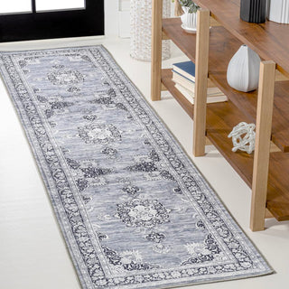 Boho Bohemian Distressed Chenille Machine-washable Area Rug