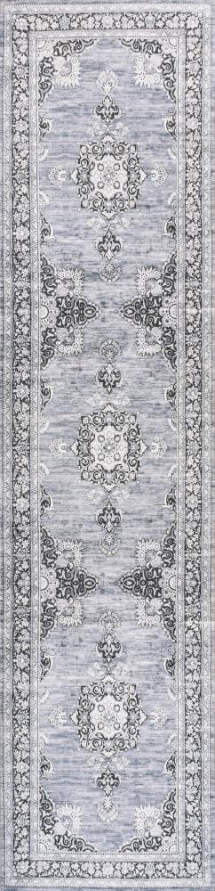 Boho Bohemian Distressed Chenille Machine-washable Area Rug