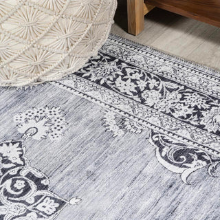 Boho Bohemian Distressed Chenille Machine-washable Area Rug