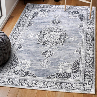 Boho Bohemian Distressed Chenille Machine-washable Area Rug