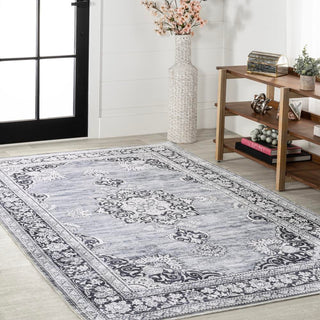 Boho Bohemian Distressed Chenille Machine-washable Area Rug