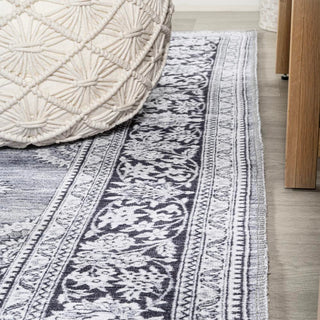 Boho Bohemian Distressed Chenille Machine-washable Area Rug