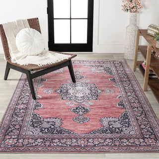 Boho Bohemian Distressed Chenille Machine-washable Area Rug