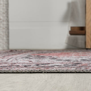 Boho Bohemian Distressed Chenille Machine-washable Area Rug