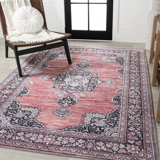 Boho Bohemian Distressed Chenille Machine-washable Area Rug