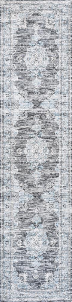 Boho Bohemian Distressed Chenille Machine-washable Area Rug