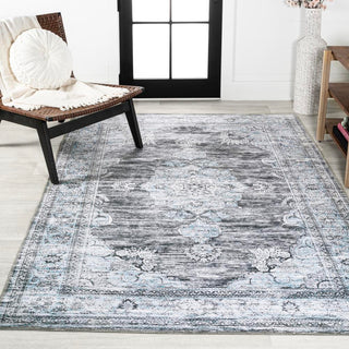 Boho Bohemian Distressed Chenille Machine-washable Area Rug