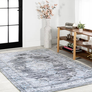 Boho Bohemian Distressed Chenille Machine-washable Area Rug