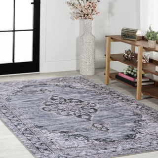 Vernal Chenille Cottage Medallion Machine-washable Area Rug