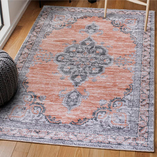 Vernal Chenille Cottage Medallion Machine-washable Area Rug