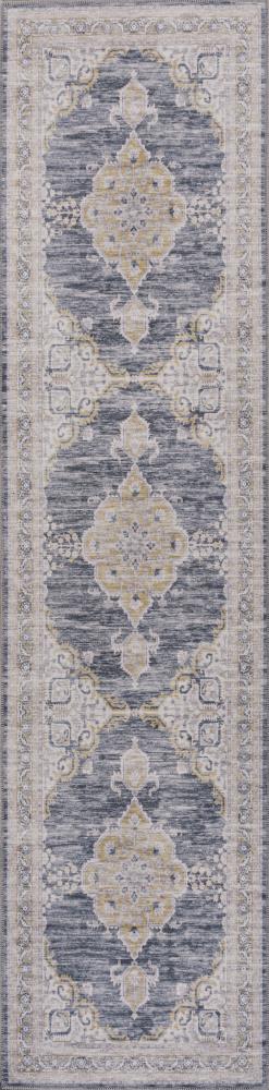 Vernal Chenille Cottage Medallion Machine-washable Area Rug