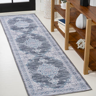 Vernal Chenille Cottage Medallion Machine-washable Area Rug