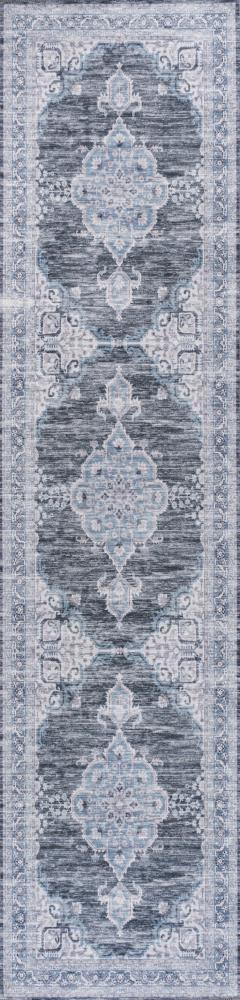 Vernal Chenille Cottage Medallion Machine-washable Area Rug