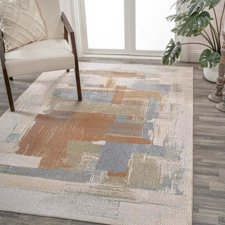 Mohawk Abstract Coastal Watercolor Machine-Washable Area Rug