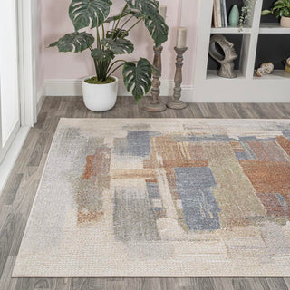 Mohawk Abstract Coastal Watercolor Machine-Washable Area Rug