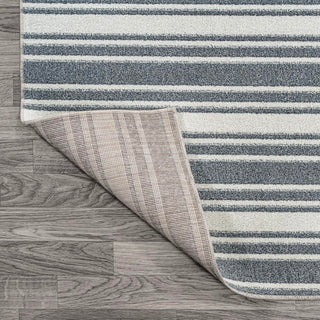 Carolina Two-Tone Striped Classic Low-Pile Machine-Washable Area Rug