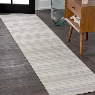 Carolina Two-Tone Striped Classic Low-Pile Machine-Washable Area Rug