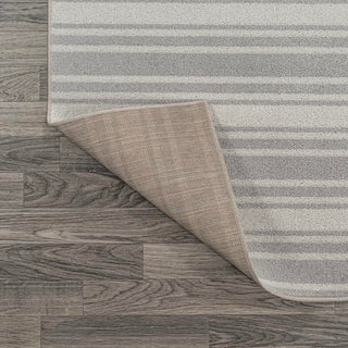 Carolina Two-Tone Striped Classic Low-Pile Machine-Washable Area Rug