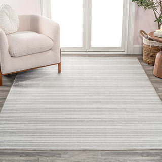 Carolina Two-Tone Striped Classic Low-Pile Machine-Washable Area Rug