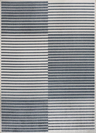 Buffalo Minimalist Striped Plaid Machine-Washable  Area Rug