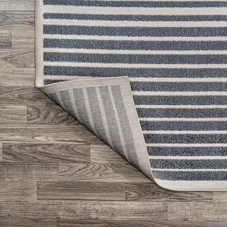 Buffalo Minimalist Striped Plaid Machine-Washable  Area Rug