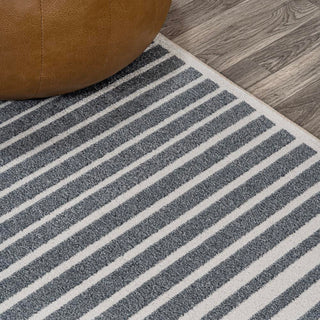 Buffalo Minimalist Striped Plaid Machine-Washable  Area Rug