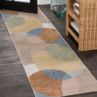 Nordic Geometric contemporary Machine-Washable Area Rug