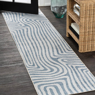 Heaven Abstract Two-Tone Low-Pile Machine-Washable Area Rug