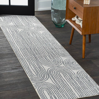 Archie Contemporary Glam Geometric Machine-Washable Area Rug