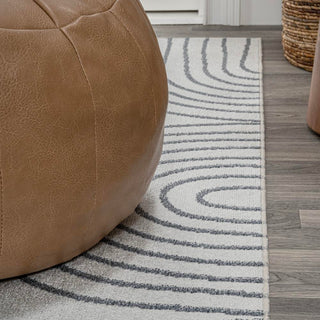 Glam Contemporary Glam Geometric Machine-Washable Area Rug