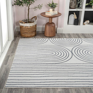 Archie Contemporary Glam Geometric Machine-Washable Area Rug