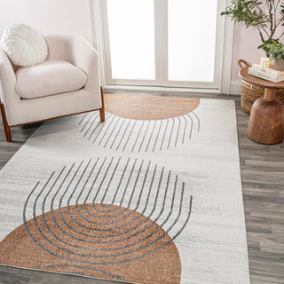 Union Geometric Modern Low-Pile Machine-Washable Area Rug