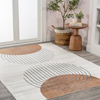 Union Geometric Modern Low-Pile Machine-Washable Area Rug