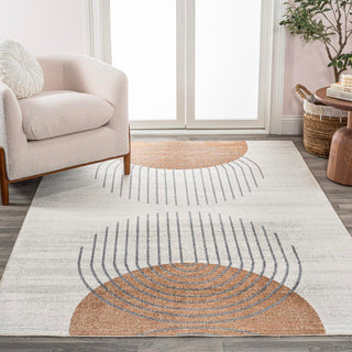 Union Geometric Modern Low-Pile Machine-Washable Area Rug