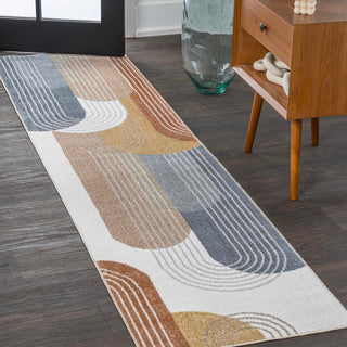 Zen Contemporary Minimalist Machine-Washable Area Rug