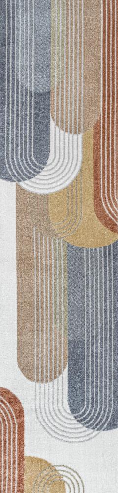 Zen Contemporary Minimalist Machine-Washable Area Rug