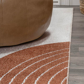 Zen Contemporary Minimalist Machine-Washable Area Rug