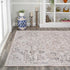 Persian Distressed Medallion Low-Pile Machine-Washable Area Rug