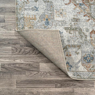 Tarifa Bohemian Medallion Low-Pile Machine-Washable Area Rug