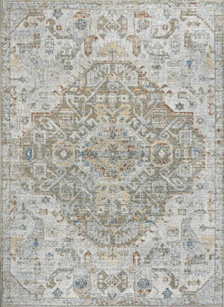 Tarifa Bohemian Medallion Low-Pile Machine-Washable Area Rug