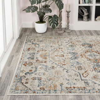 Tarifa Bohemian Medallion Low-Pile Machine-Washable Area Rug