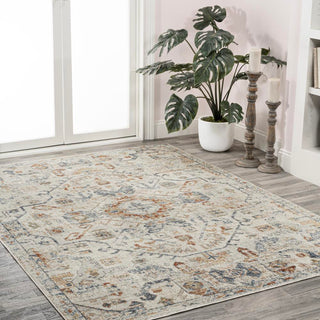 Tarifa Bohemian Medallion Low-Pile Machine-Washable Area Rug