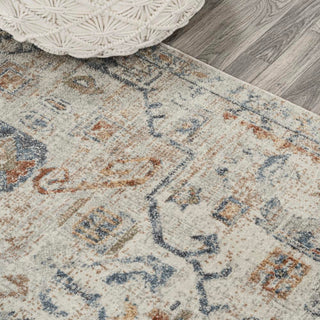 Tarifa Bohemian Medallion Low-Pile Machine-Washable Area Rug