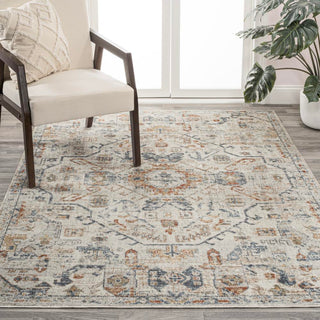 Tarifa Bohemian Medallion Low-Pile Machine-Washable Area Rug