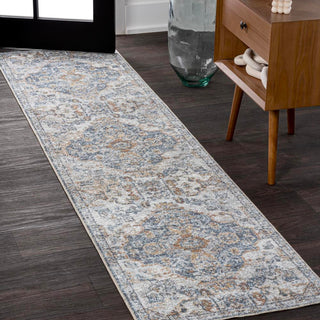 Tarifa Bohemian Medallion Low-Pile Machine-Washable Area Rug