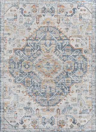 Tarifa Bohemian Medallion Low-Pile Machine-Washable Area Rug